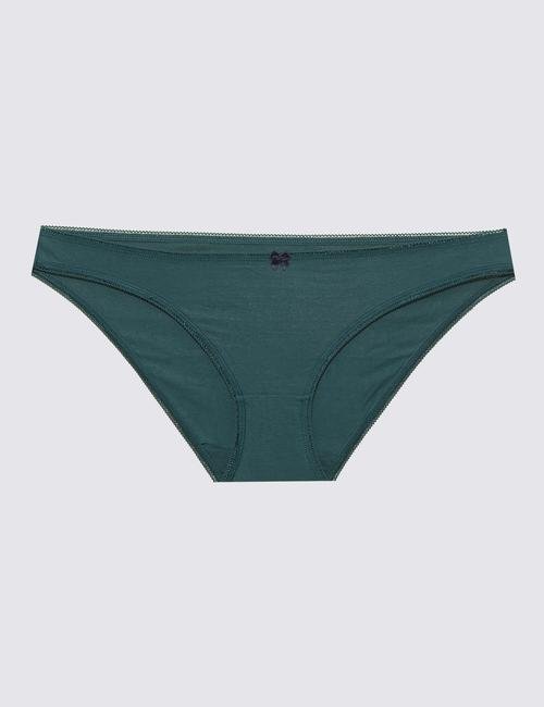 Yeşil 5'li Lycra® Bikini Külot Seti