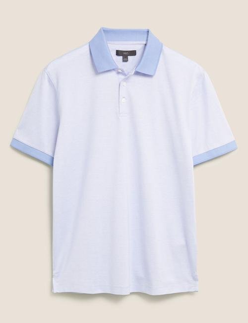Mavi Pamuklu Polo Yaka T-Shirt