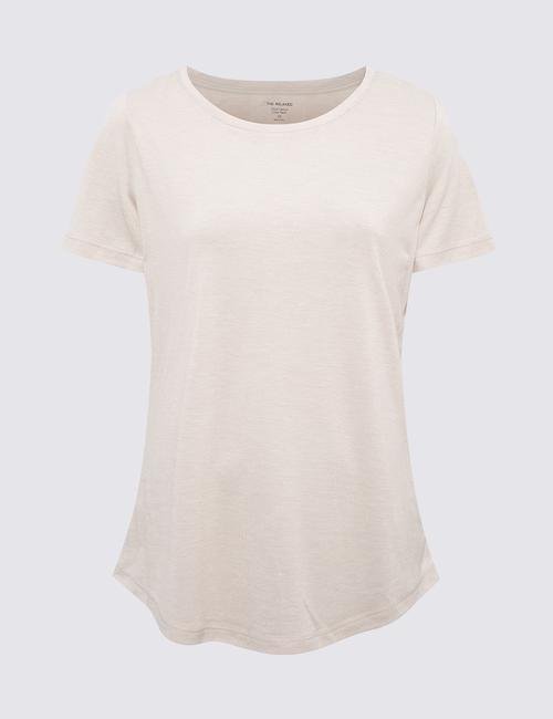Bej Relaxed Fit T-Shirt