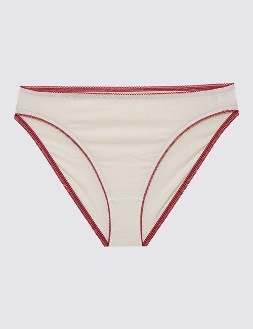 Krem 5'li Cotton Lycra® Bikini Külot Seti