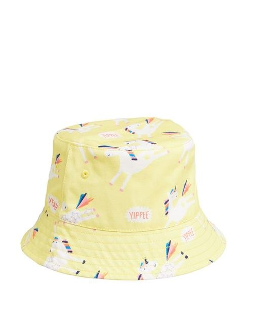 Sarı Pamuklu Unicorn Desenli Şapka