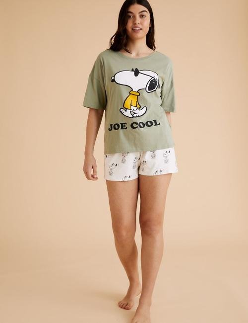 Yeşil Snoopy™ Pijama Takımı
