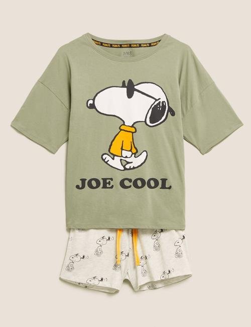 Yeşil Snoopy™ Pijama Takımı