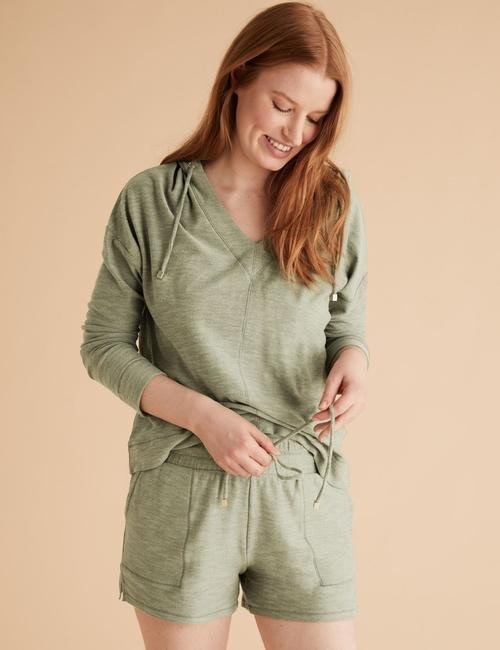 Yeşil Flexifit™ Askılı Pijama Takımı