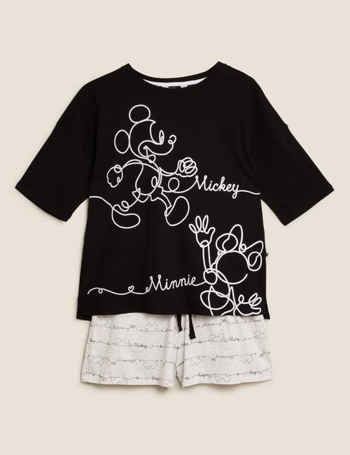Siyah Mickey Mouse™  Desenli Pijama Takımı