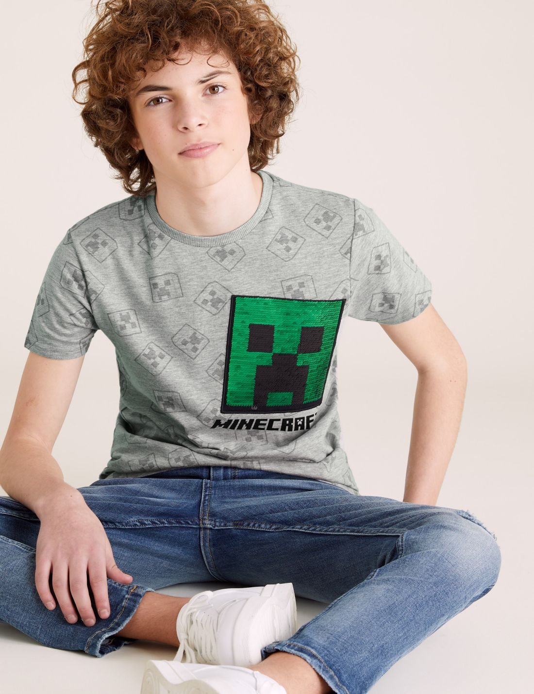 Pamuklu Minecraft™ T-Shirt (6-16 Yaş)