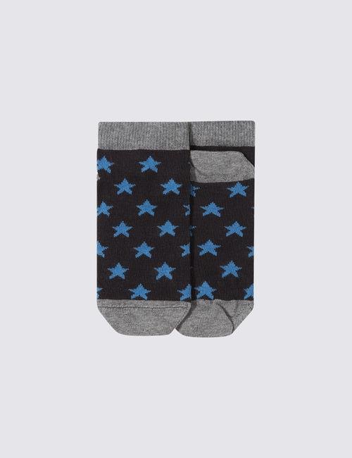Multi Renk 5'li Yıldız Desenli Çorap