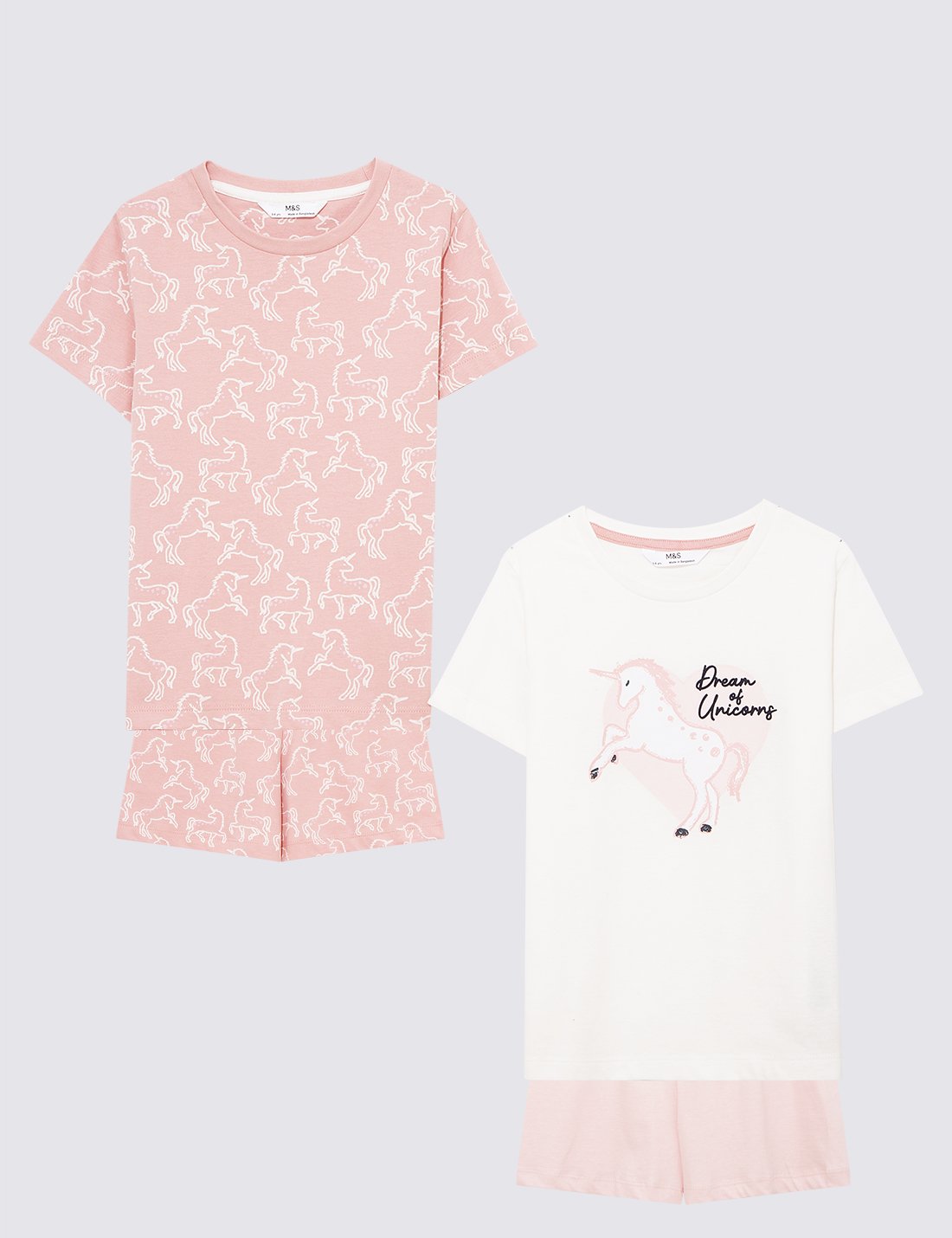 2'li Unicorn Desenli Pijama Takımı