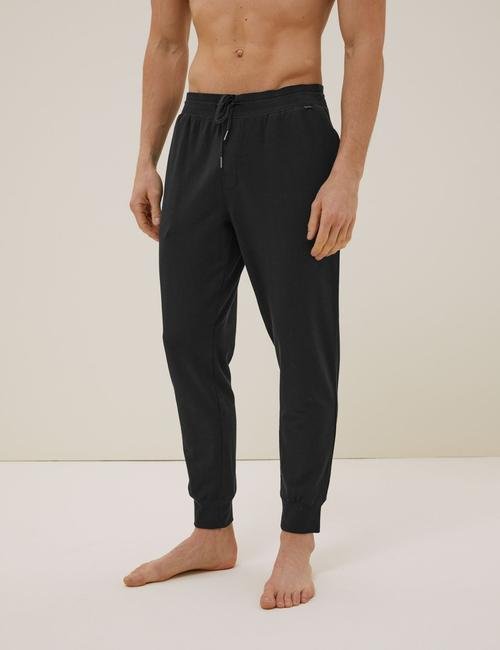 Siyah Tencel™ Supersoft Pijama Altı