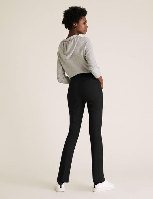 Siyah Yırtmaç Detaylı Skinny Fit Pantolon