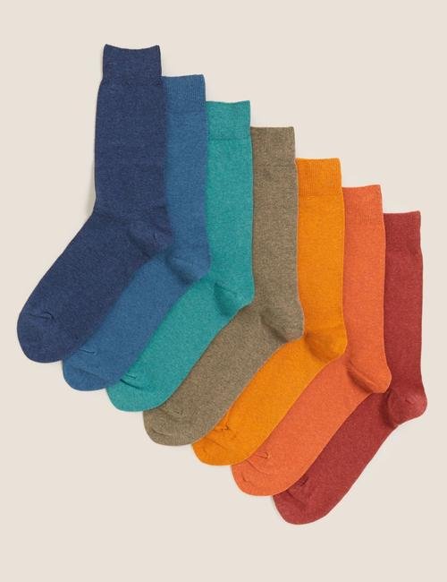 Multi Renk Cool&Fresh 7'li Çorap Seti