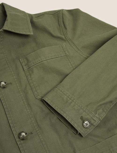 Yeşil Pamuklu Ceket