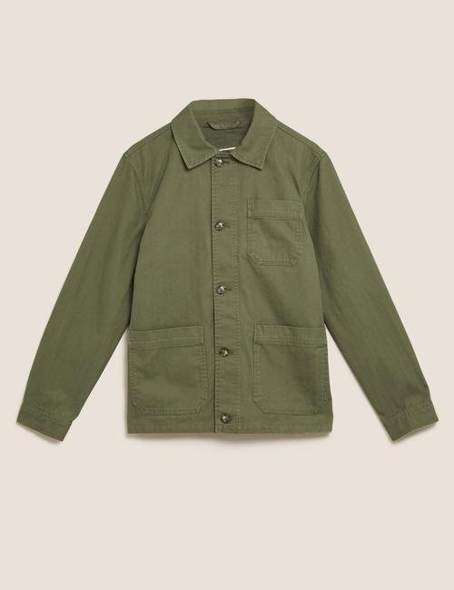 Yeşil Pamuklu Ceket