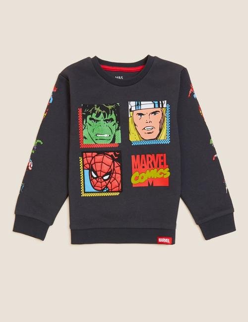 Siyah Marvel™ Sweatshirt
