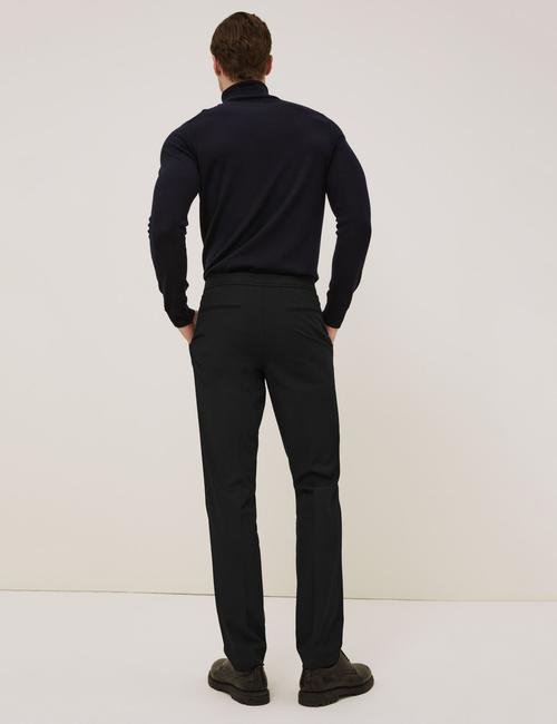 Siyah Slim Fit 360 Flex Pantolon