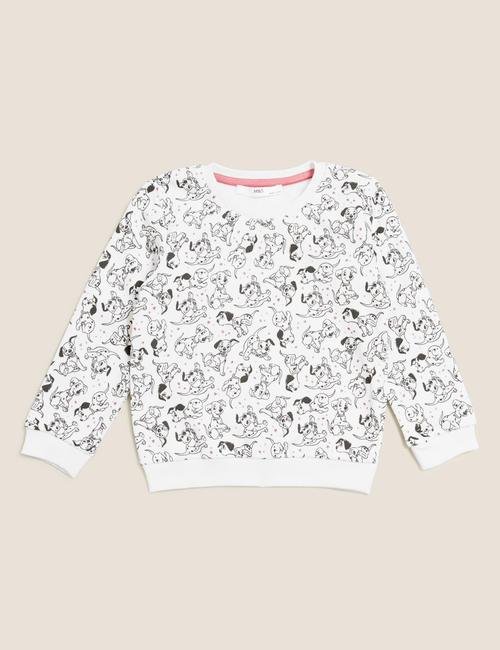 Beyaz 101 Dalmatians™ Sweatshirt (2-7 Yaş)