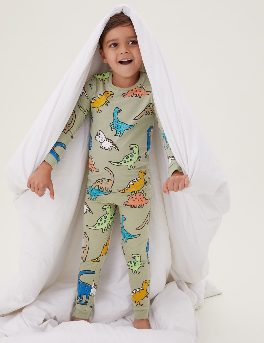 Dinozor Desenli Pijama Takımı (1-7 yaş)