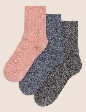 Kadın Pembe 3'lü Sumptuously Soft™ Termal Çorap Seti