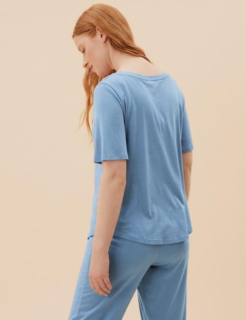 Mavi 2'li Cool Comfort™ Pijama Üstü