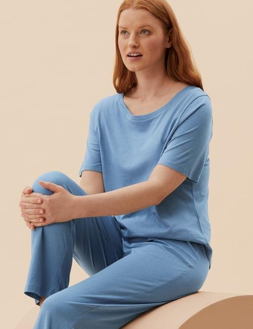 Mavi 2'li Cool Comfort™ Pijama Üstü