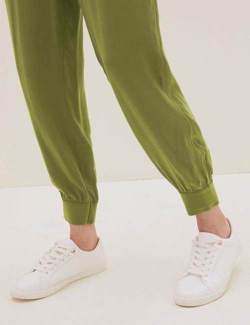 Yeşil Tapered Fit Jogger Pantolon