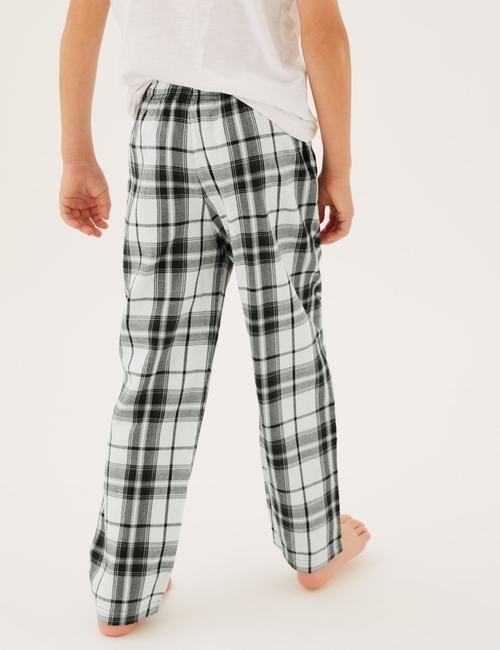 Multi Renk 2'li Saf Pamuklu Pijama Altı (6-16 Yaş)