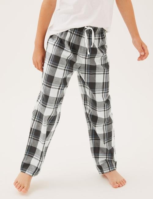 Multi Renk 2'li Saf Pamuklu Pijama Altı (6-16 Yaş)