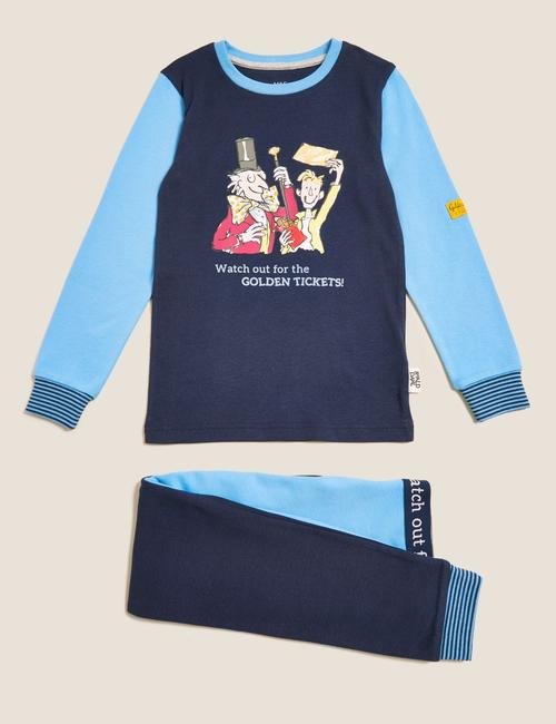 Multi Renk Roald Dahl™ Saf Pamuklu Pijama Takımı (2-10 Yaş)