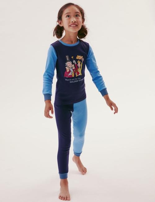 Multi Renk Roald Dahl™ Saf Pamuklu Pijama Takımı (2-10 Yaş)