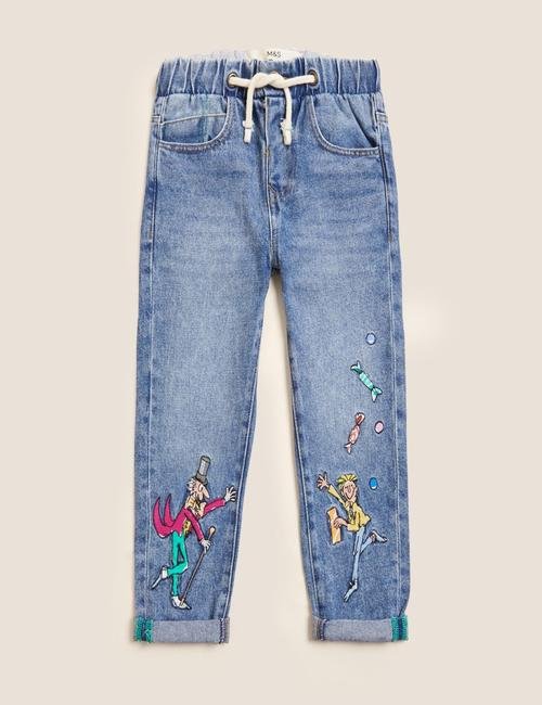 Mavi Roald Dahl™ Pamuklu Regular Pantolon (2-7 Yaş)