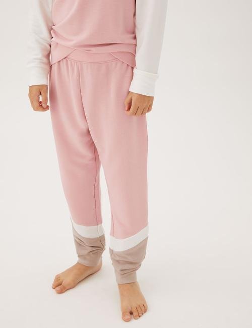 Pembe Flexifit™ Uzun Kollu Pijama Takımı