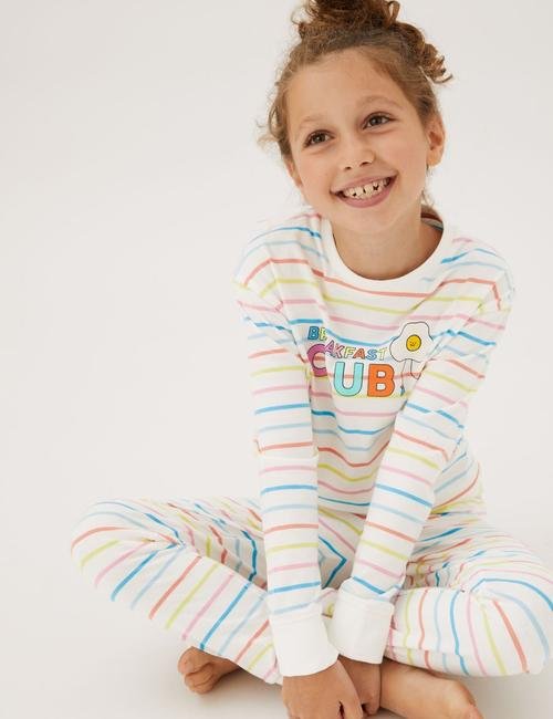 Multi Renk 2'li Grafik Desenli Pijama Takımı