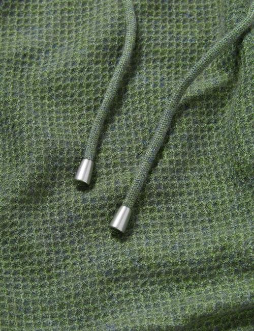 Yeşil Yumuşak Dokulu Fermuarlı Sweatshirt
