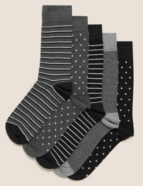 Gri 5'li Cool&Fresh™ Çorap Seti