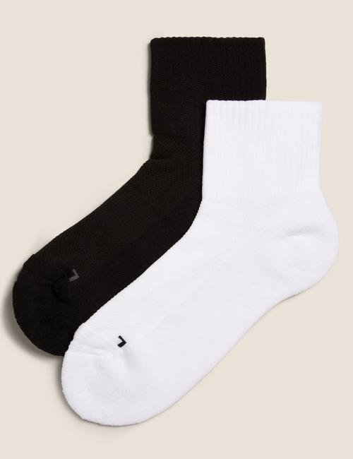Beyaz 2'li Fitil Detaylı Çorap Seti