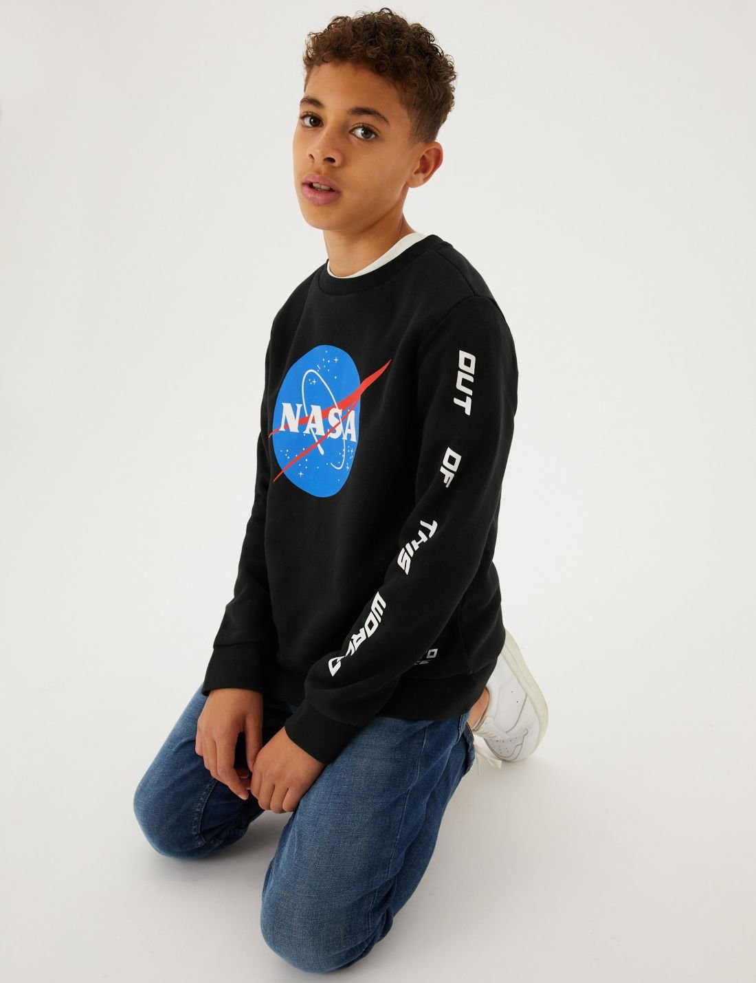 NASA™ Yuvarlak Yaka Sweatshirt (6-16 Yaş)