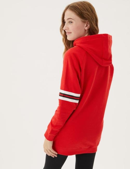Kırmızı Minnie Mouse™ Kapüşonlu Sweatshirt (6-16 Yaş)