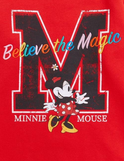 Kırmızı Minnie Mouse™ Kapüşonlu Sweatshirt (6-16 Yaş)
