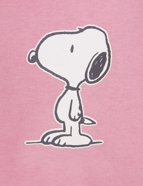Pembe Snoopy™ Kapüşonlu Swearshirt (6-16 Yaş)