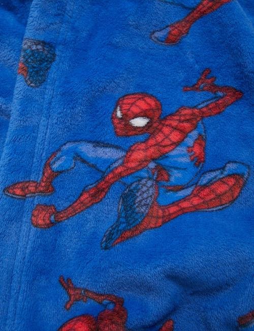 Mavi Spider-Man™ Kapüşonlu Sabahlık (2-8 Yaş)