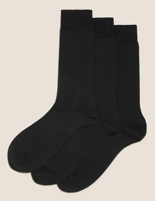 Siyah 3'lü Cool & Fresh™ Çorap Seti