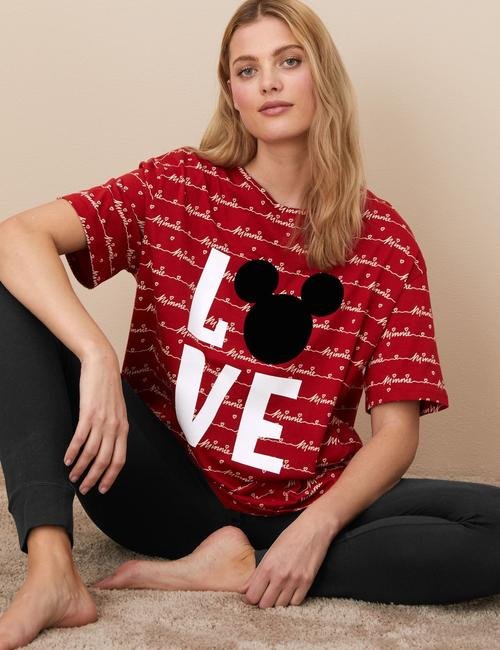 Siyah Mickey Mouse™ Kısa Kollu Pijama Takımı