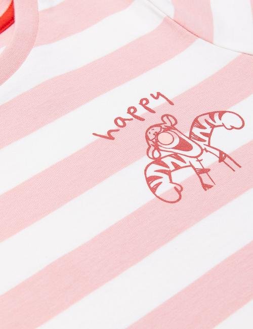 Multi Renk Saf Pamuklu Winnie the Pooh & Friends™ Pijama Takımı