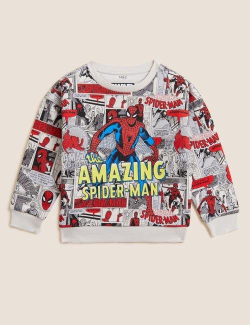 Gri Spider-Man™ Sweatshirt (2-7 Yaş)