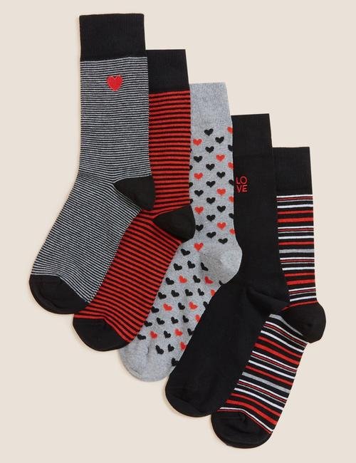 Gri 5'li Cool & Fresh™ Çorap Seti