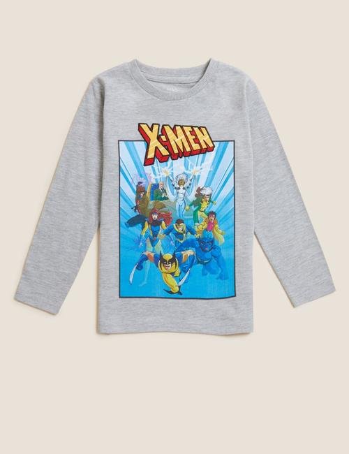 Gri X-Men™ Uzun Kollu T-Shirt (2-7 Yaş)