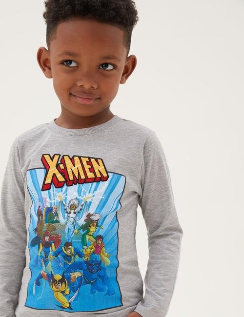Gri X-Men™ Uzun Kollu T-Shirt (2-7 Yaş)