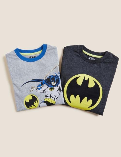 Multi Renk Batman™ 2'li Uzun Kollu T-Shirt (2-7 Yaş)