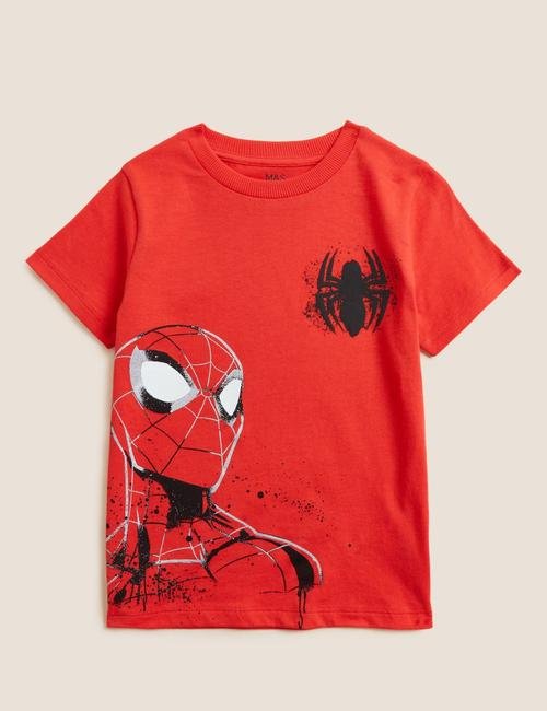 Kırmızı Saf Pamuklu Spider-Man™ T-Shirt
