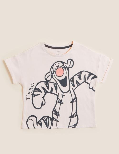 Krem Saf Pamuklu Winnie the Pooh & Friends™ T-Shirt